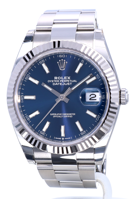 rolex 41mm blue dial