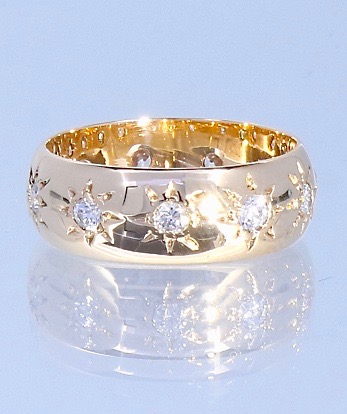 Lichaam IJver Ben depressief Sierlijke Gouden Eternity Flush Ring 14K met 0.55 Crt Diamant - Kleen  Edelmetalen