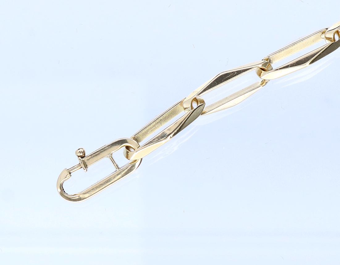 Schitterende 14K Geel Gouden Armband met Schakel 1.3 mm. (model 4T